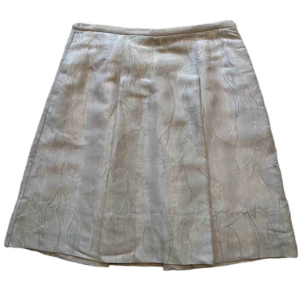 BCBGMaxAzria Cream Jacquard Aline Mini Skirt 2